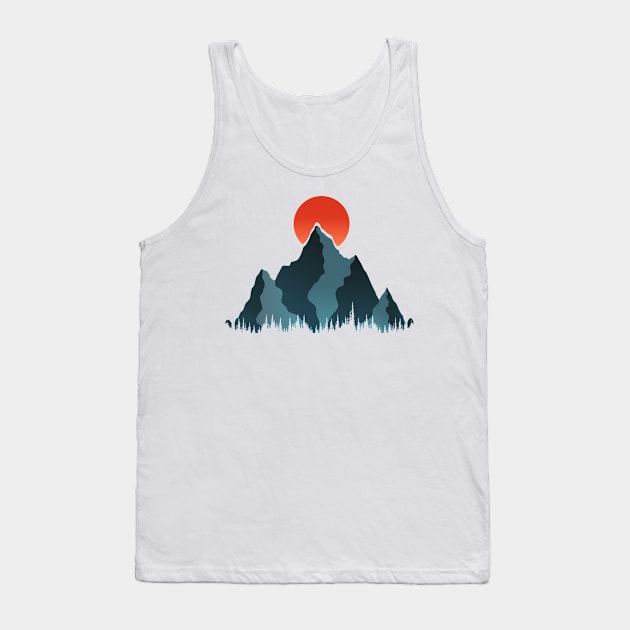 Adventure In The Mountains Art I Tank Top by Insightly Designs